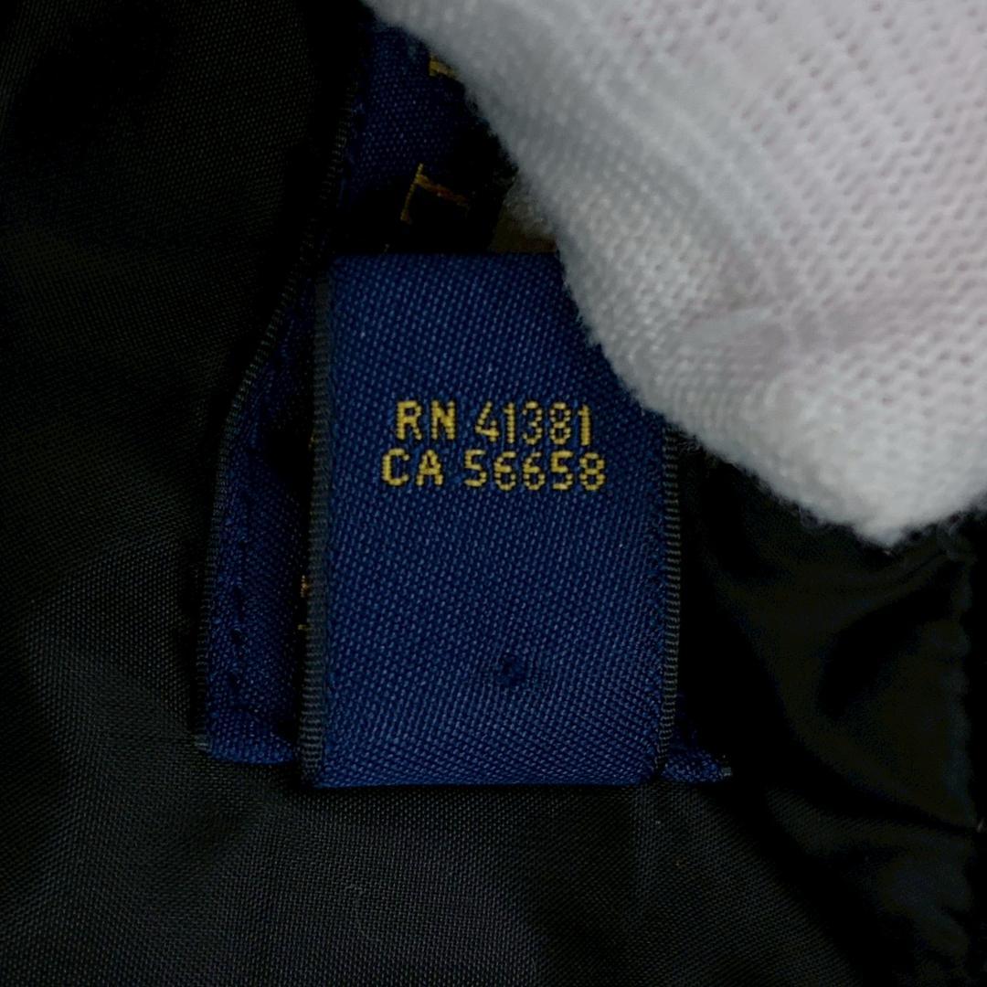 ポロラルフローレン ダウンベスト ビッグポニー 星条旗 ブラック XL　D919