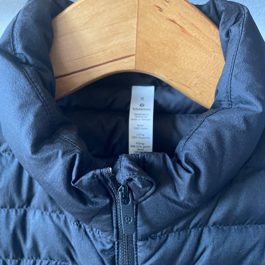 ルルレモン　ダウンベスト　ブラック6