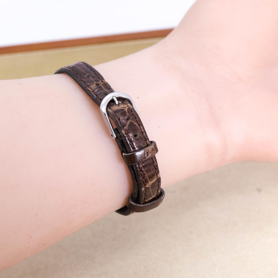 稼働 SEIKO CREDOR 腕時計 18金ベゼル 女性 クラシカル 2402