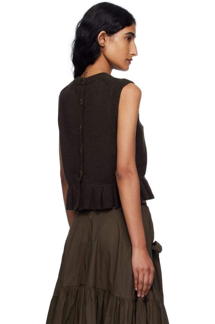 CECILIE BAHNSEN セシリーバンセンBill ベストブラウンS