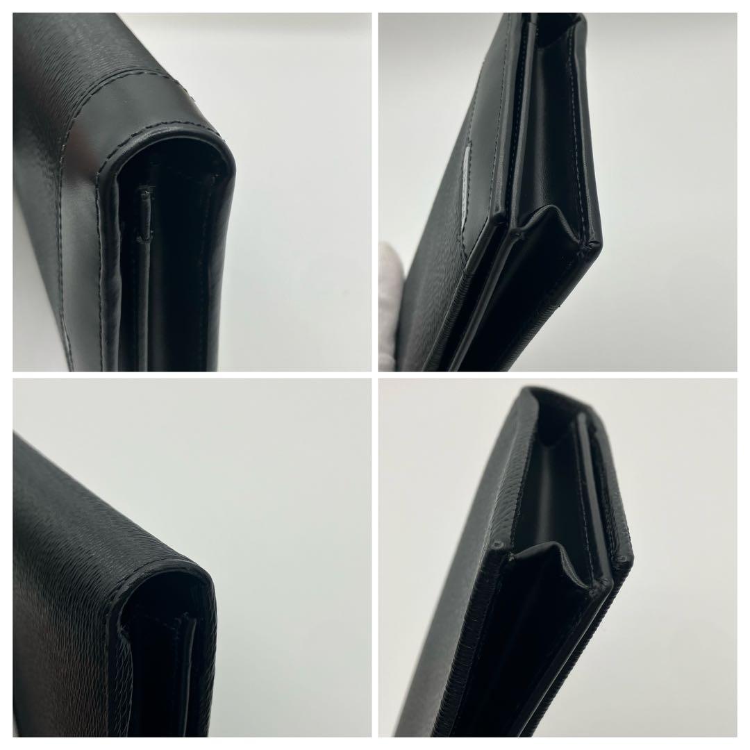 Kブルガリ セルペンティ スカリエ マン グレインレザー 長財布