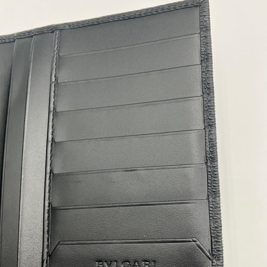 Kブルガリ セルペンティ スカリエ マン グレインレザー 長財布