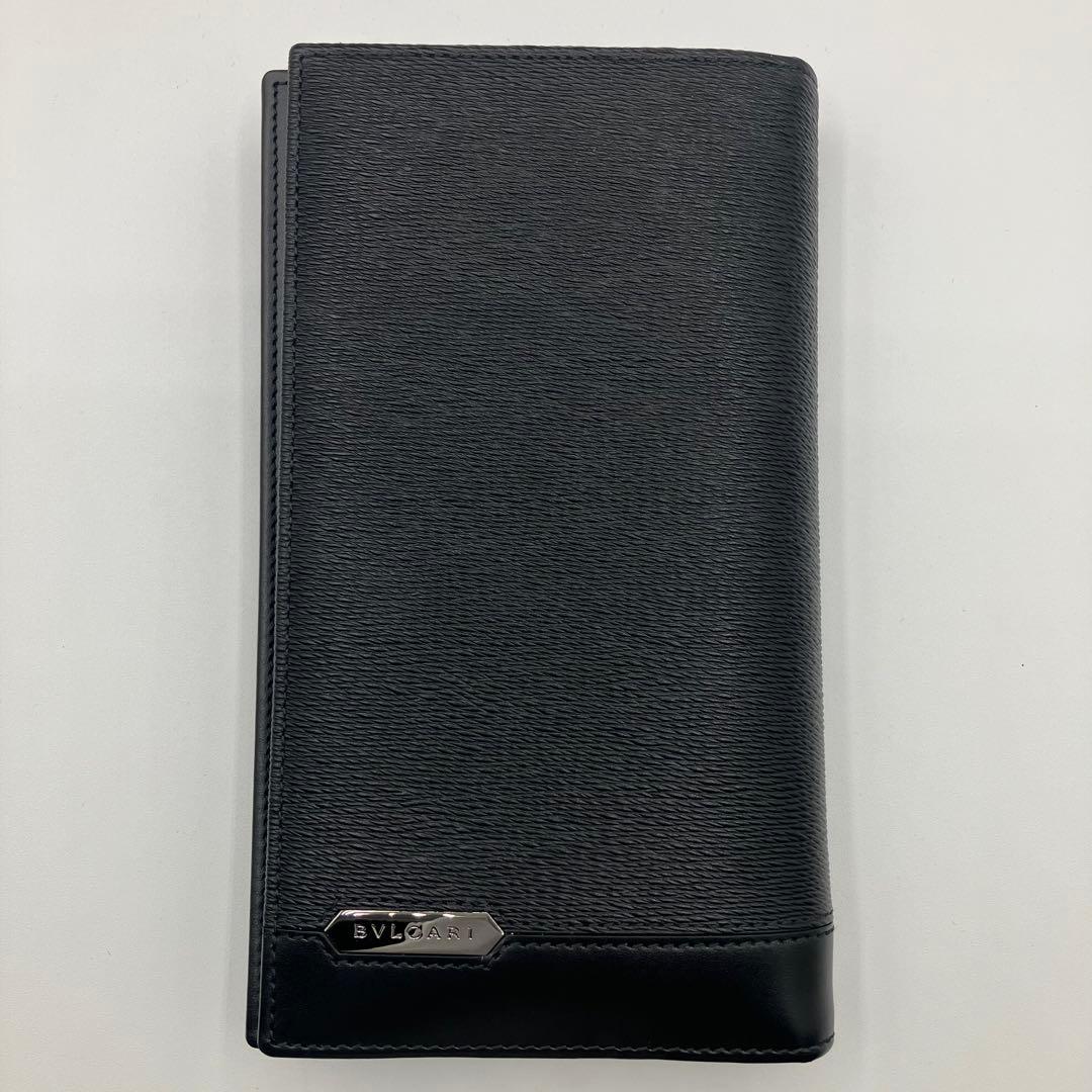 Kブルガリ セルペンティ スカリエ マン グレインレザー 長財布