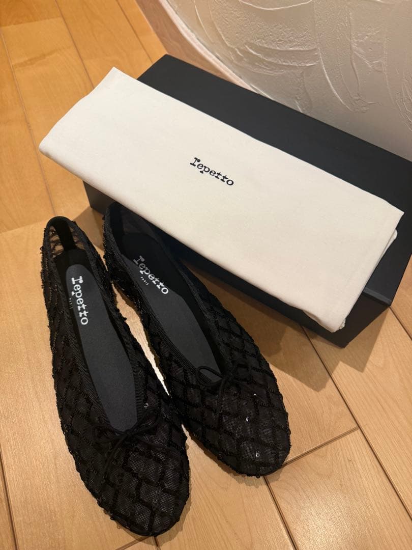 未使用品　レペット　スパンコール　バレエシューズ　37.5