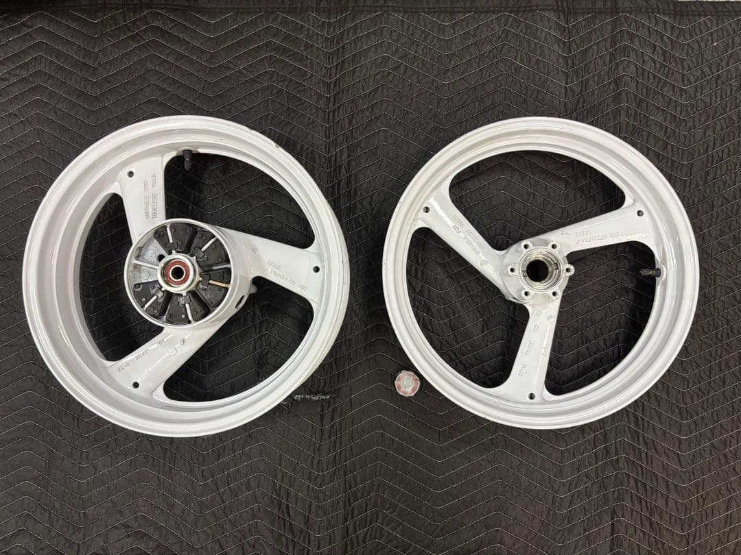 XJR400 4HM パウダーコート　中古ホイール前後セット　送料込み