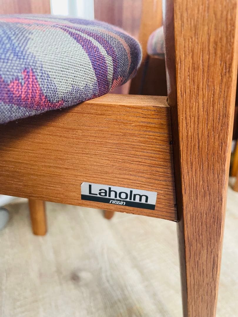 日進木工　木製フレーム マルチカラー ダイニングチェア 2脚セット