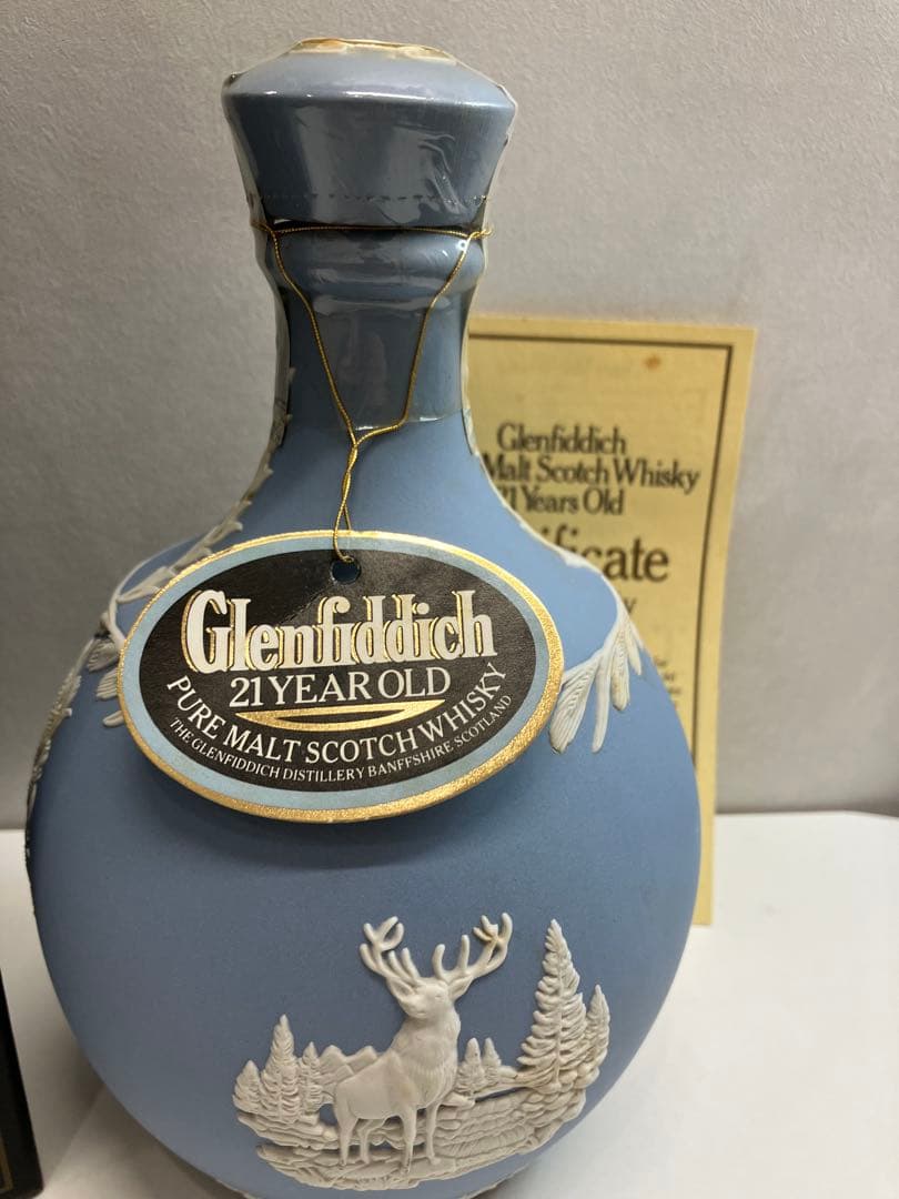 Glenfiddich 21年 陶器ボトル  【A740】