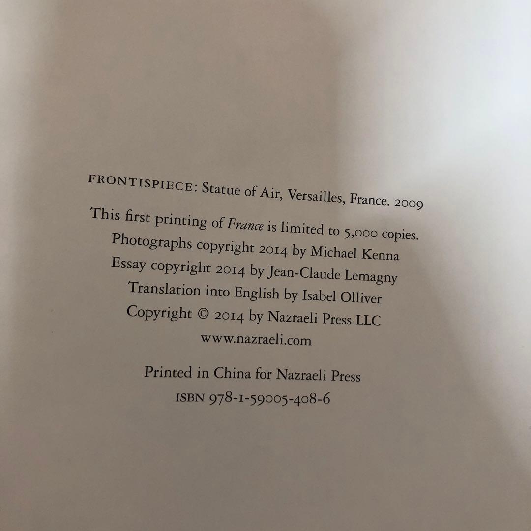 Michael Kenna： France マイケル・ケンナ 初版5000部限定