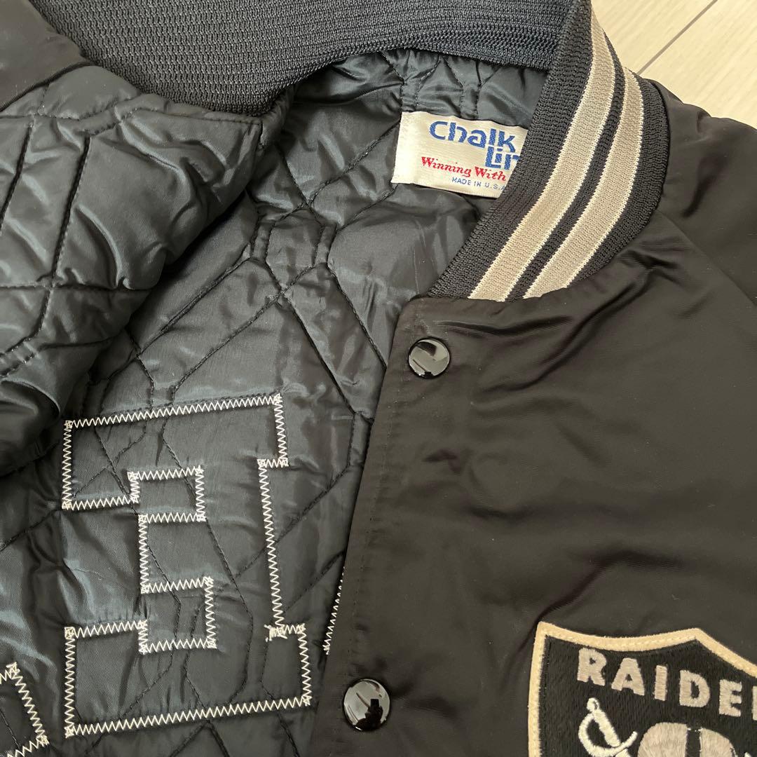 raiders レイダース　スタジャン　L チョークライン　FJ チャンネル