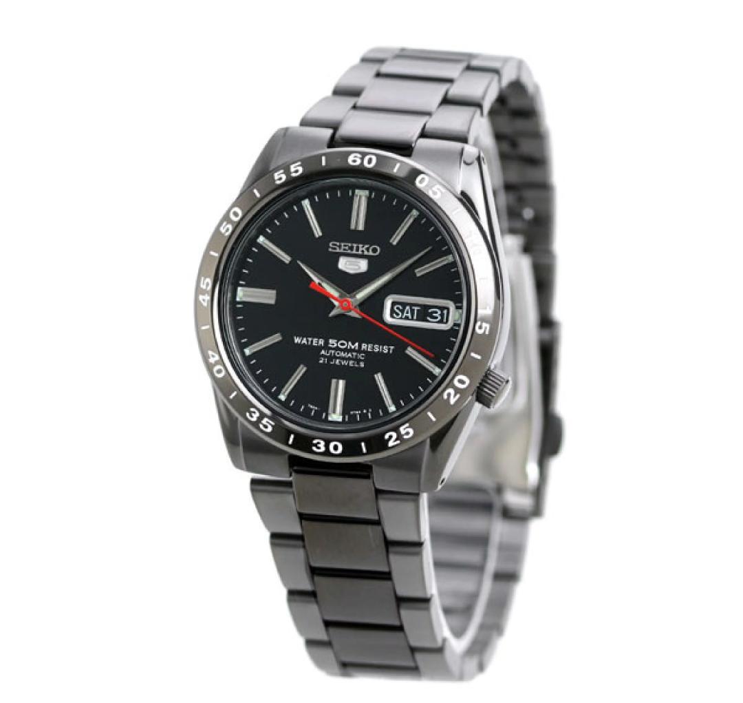 美品 黒い稲妻 セイコ―5 逆輸入 男女兼用