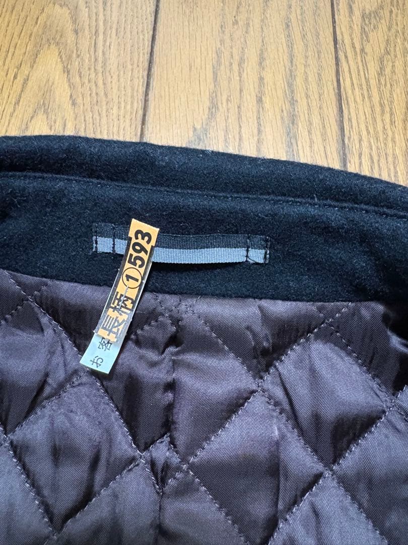 Paul Smith 黒 ダブルブレスト ピーコート ウール(カシミヤ入り)