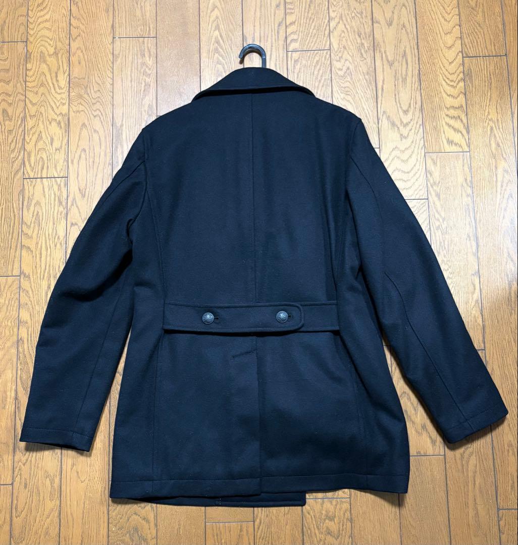 Paul Smith 黒 ダブルブレスト ピーコート ウール(カシミヤ入り)