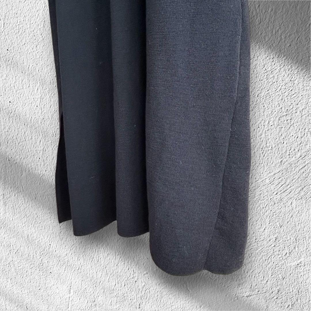 美品【MaxMara STUDIO】ウール100% ニットワンピース 黒 L