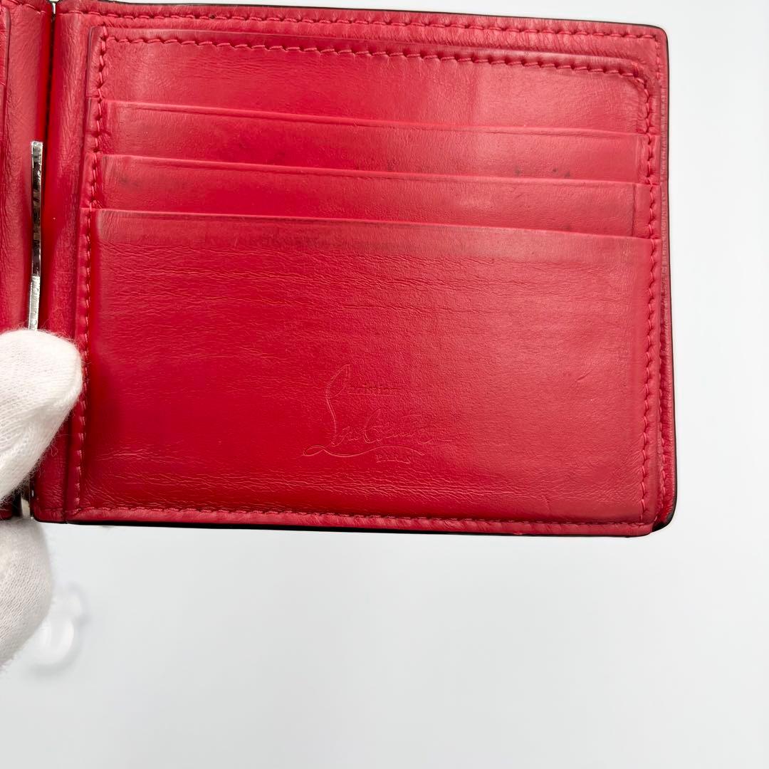 Christian Louboutin　ルブタン　マネークリップ　ロゴ　レザー