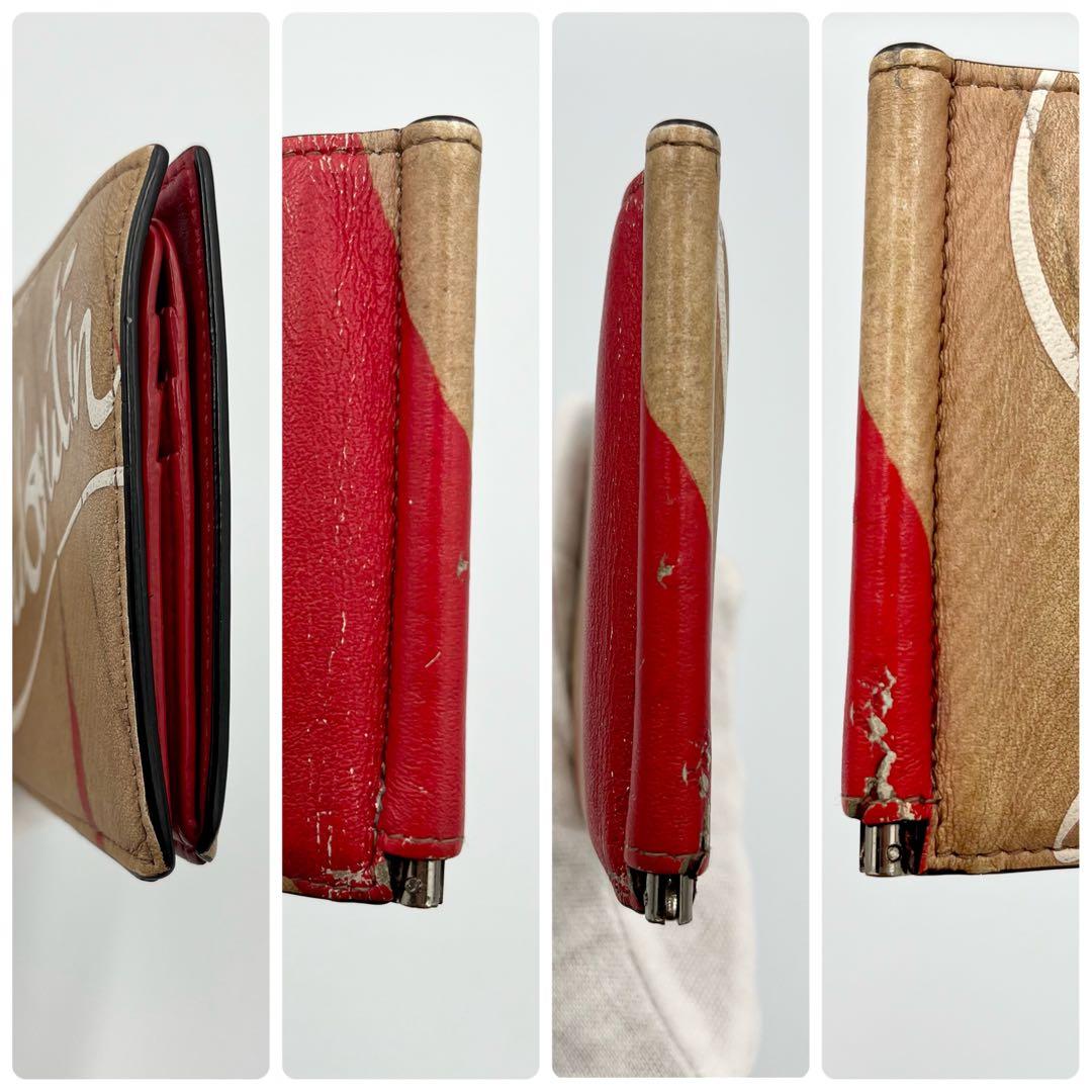 Christian Louboutin　ルブタン　マネークリップ　ロゴ　レザー