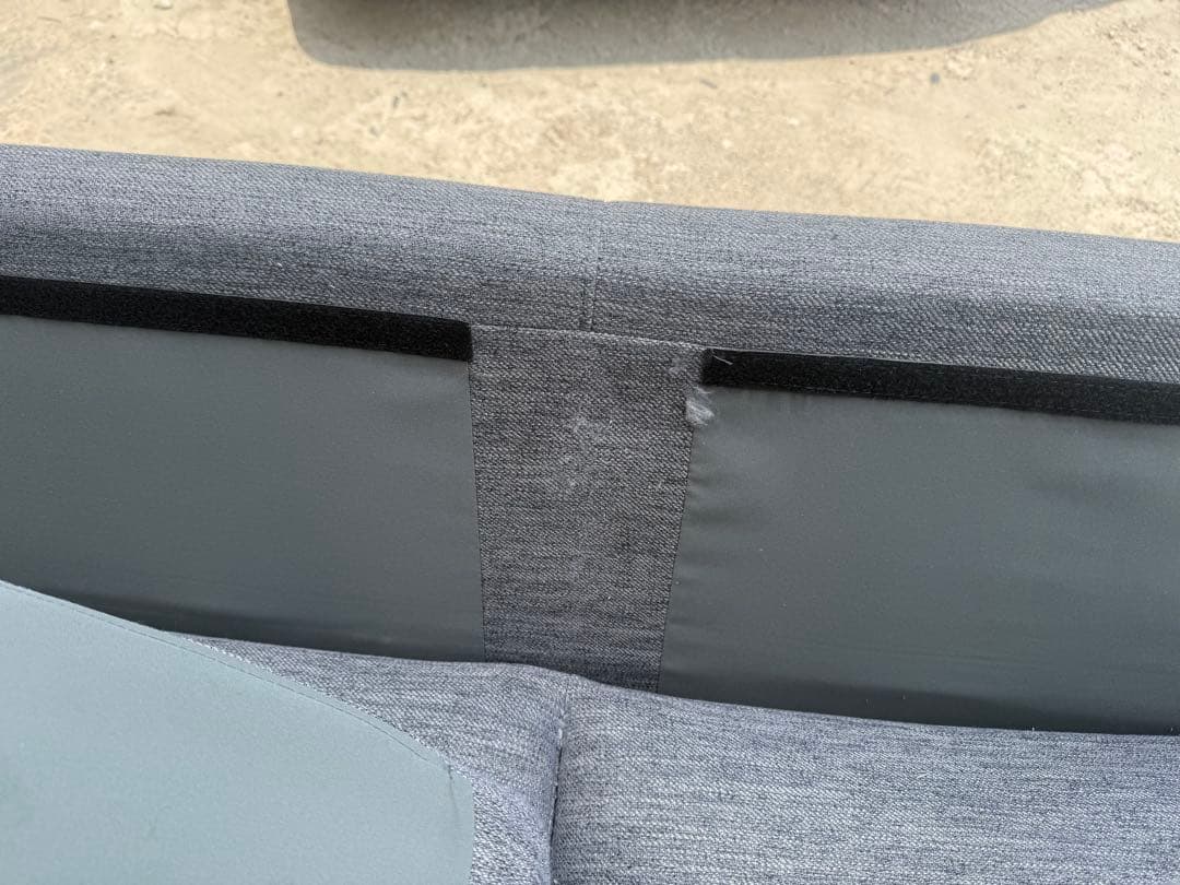 ニトリ 傷・汚れに強い2人用布張りソファ (CS01 Nシールド布 H-DGY)