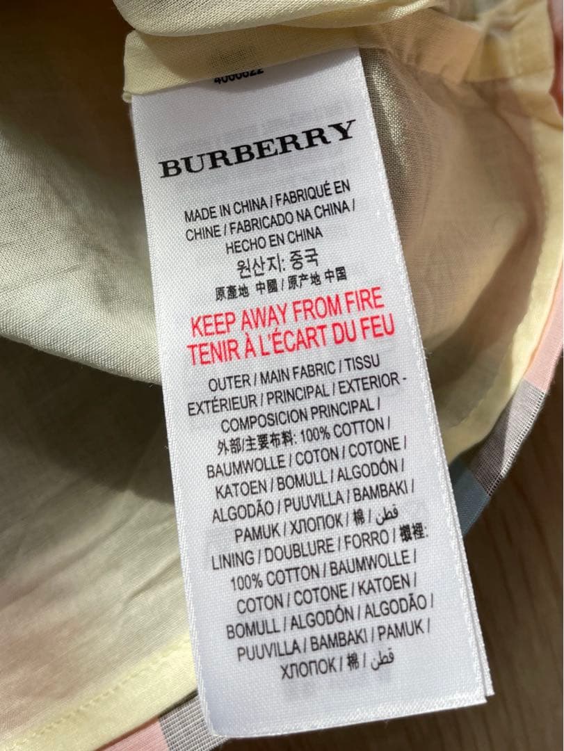 Burberry ピンクチェックワンピース　3y=100㎝