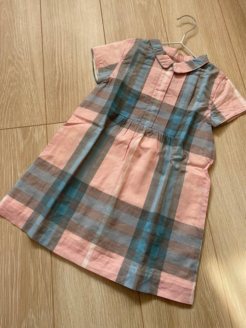 Burberry ピンクチェックワンピース　3y=100㎝