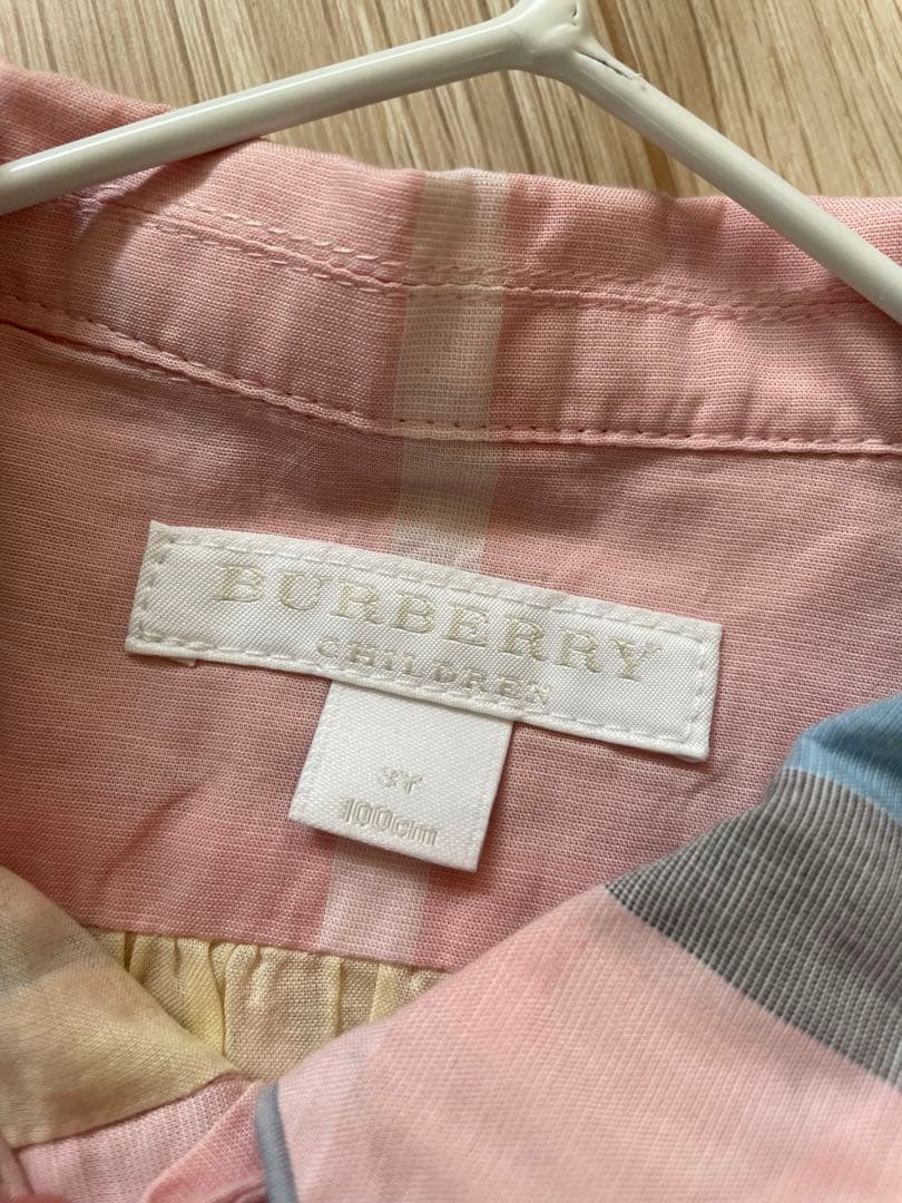 Burberry ピンクチェックワンピース　3y=100㎝