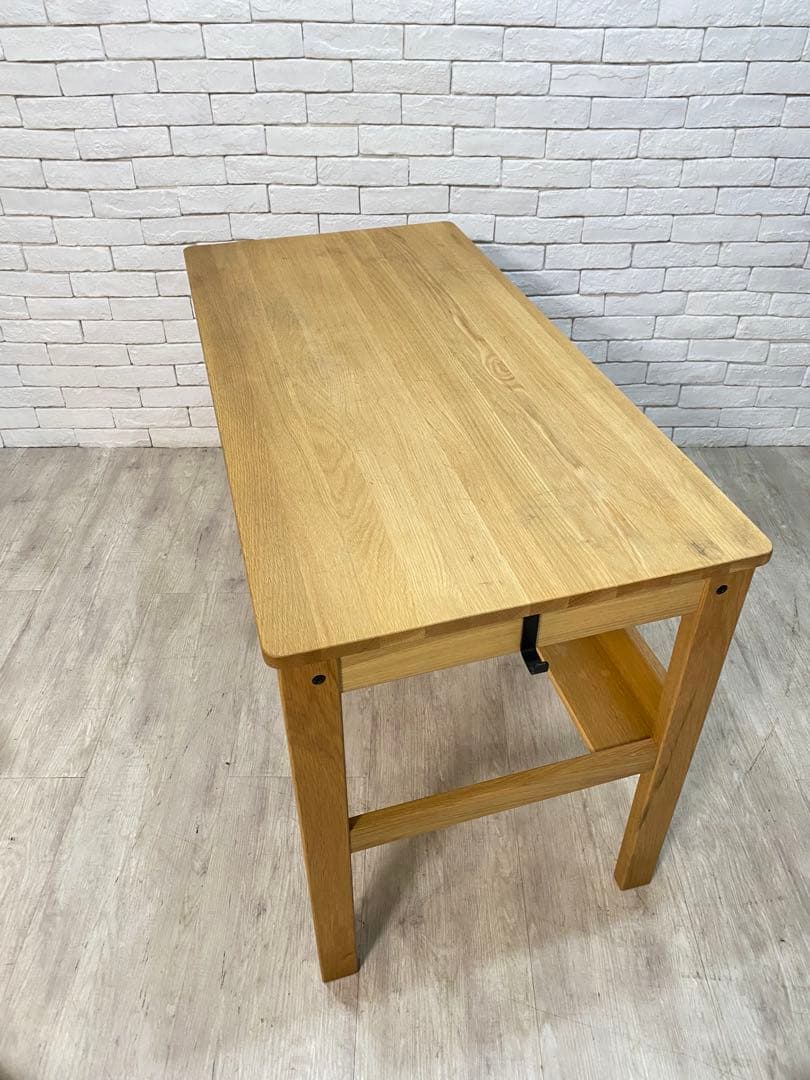 【東京都内23区配送無料】　無印良品 オーク　無垢材　デスク 机