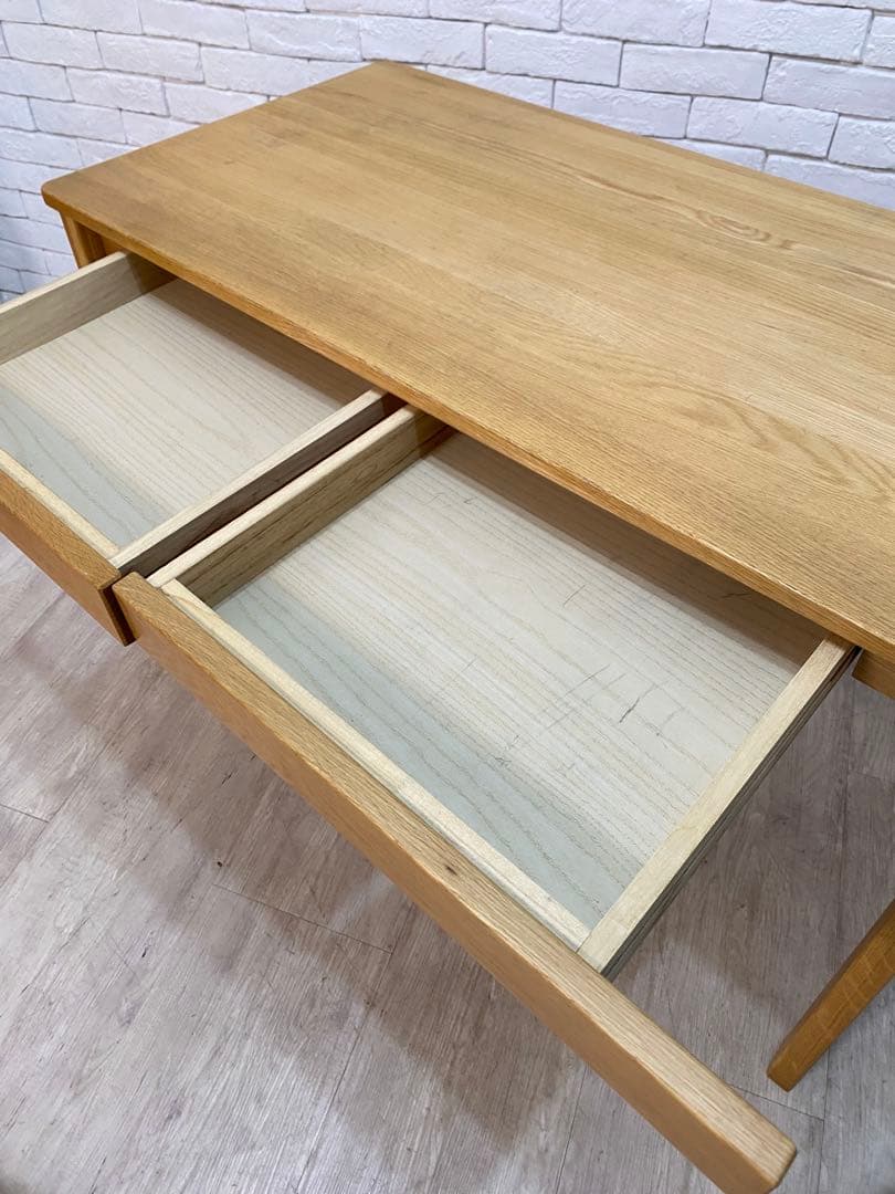 【東京都内23区配送無料】　無印良品 オーク　無垢材　デスク 机