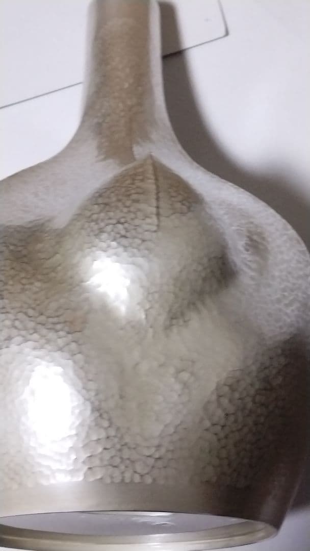 有名 彫刻家 遠藤 兆映作 純銀 花瓶