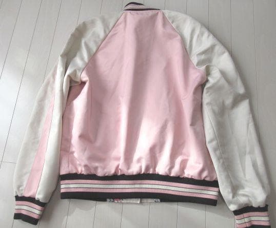 COACHコーチ 本物 サテン素材 リバーシブル スカジャンM~L