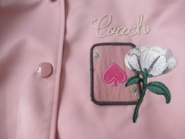COACHコーチ 本物 サテン素材 リバーシブル スカジャンM~L