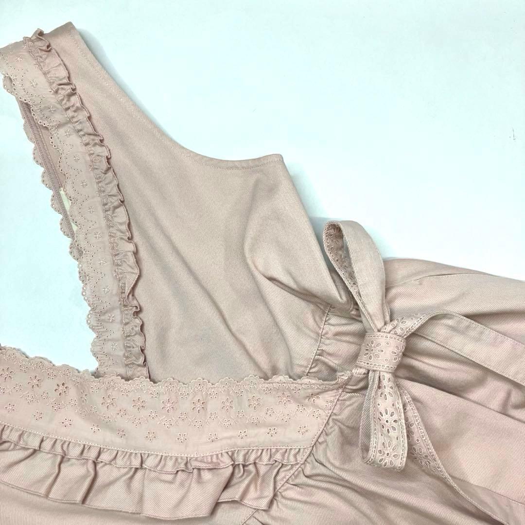 【試着のみ】ピンクハウス エンブロイダリーレース ジャンパースカート/2025年