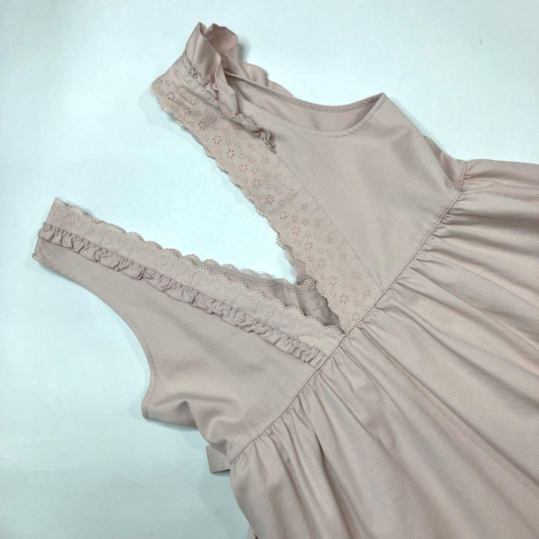 【試着のみ】ピンクハウス エンブロイダリーレース ジャンパースカート/2025年