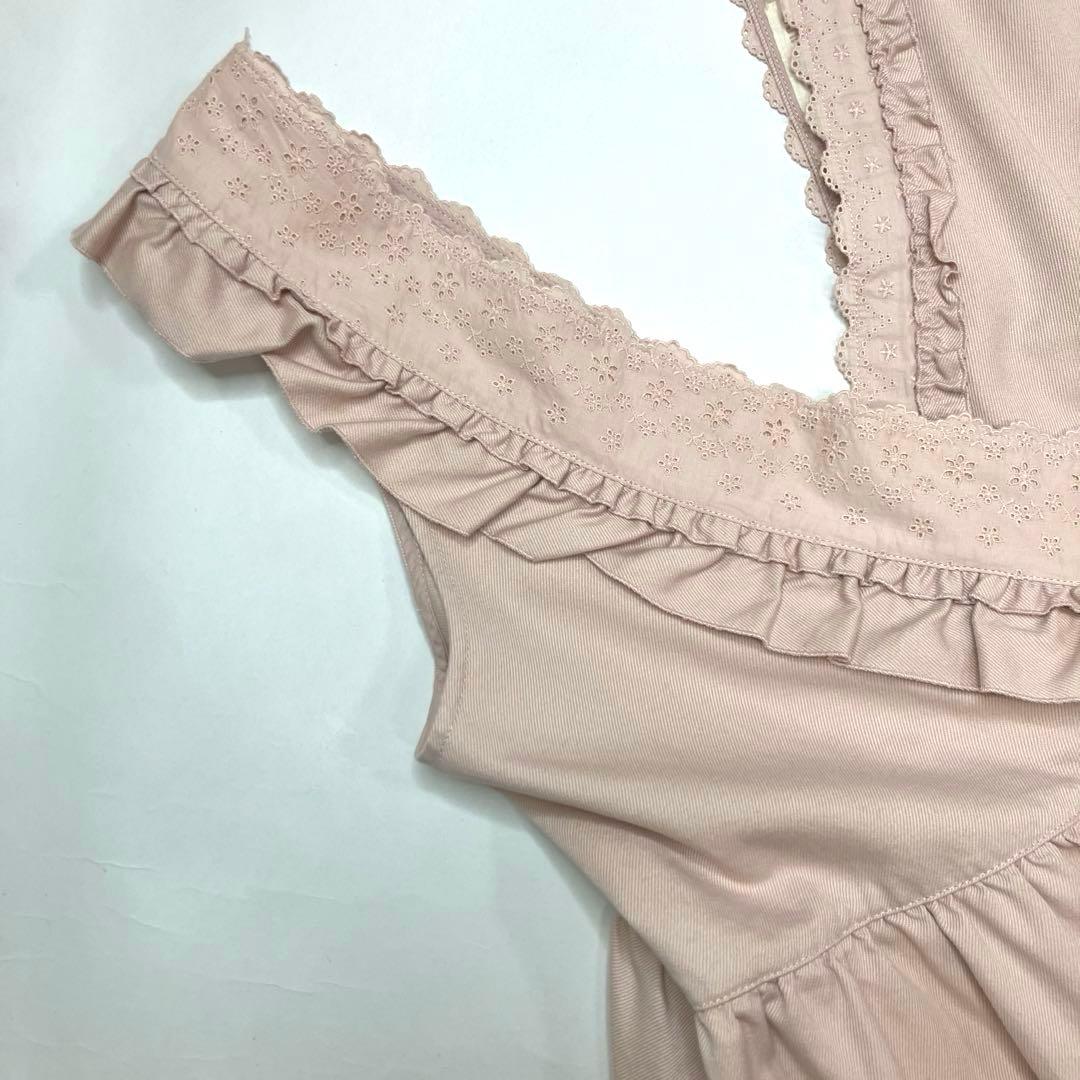 【試着のみ】ピンクハウス エンブロイダリーレース ジャンパースカート/2025年