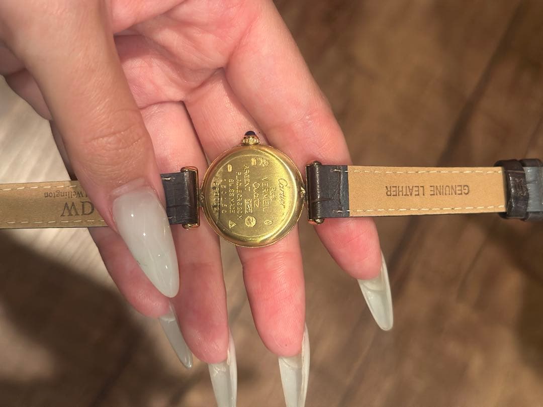 Cartier マストコリゼ ヴェルメイユ ヴィンテージ 腕時計 アイボリー