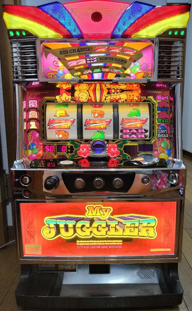 【パチスロ実機】北電子★マイジャグラーⅢ（マイジャグラー３）【不要機付】