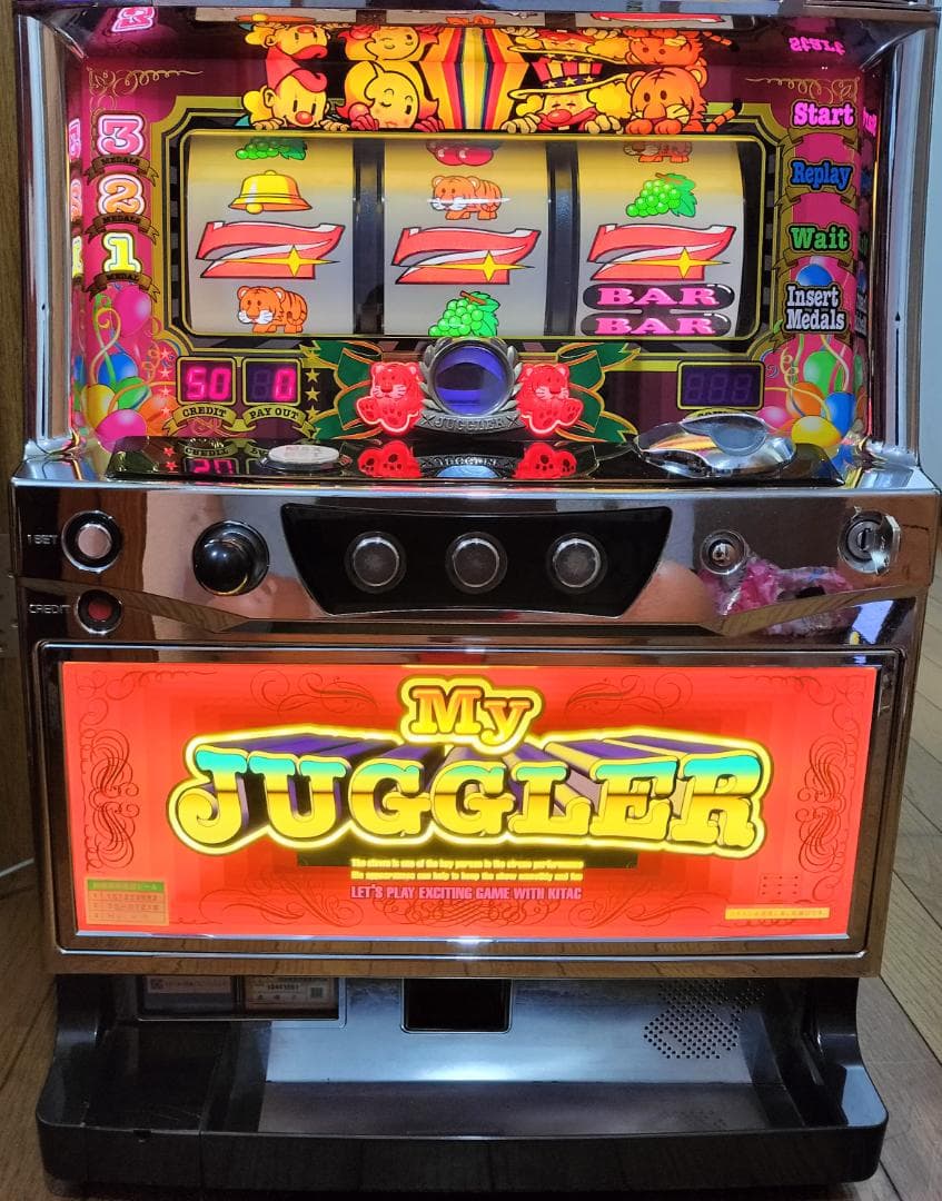 【パチスロ実機】北電子★マイジャグラーⅢ（マイジャグラー３）【不要機付】