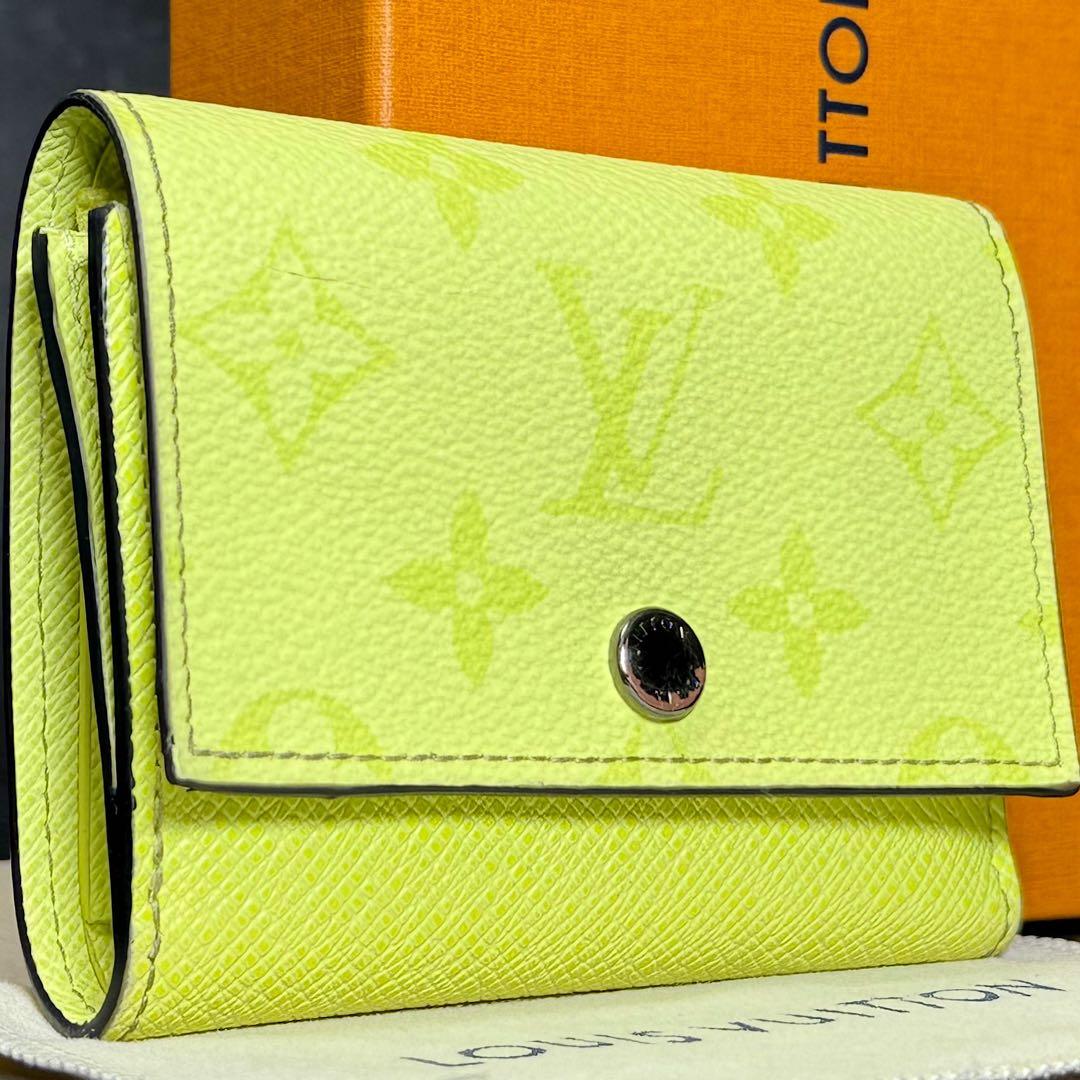 超美品 日本限定 ルイヴィトン タイガラマ レモン ヴィクターウォレット 財布