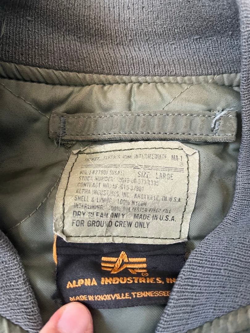 グランドクルー　90s USA製 ALPHA アルファma-1 ノームコア