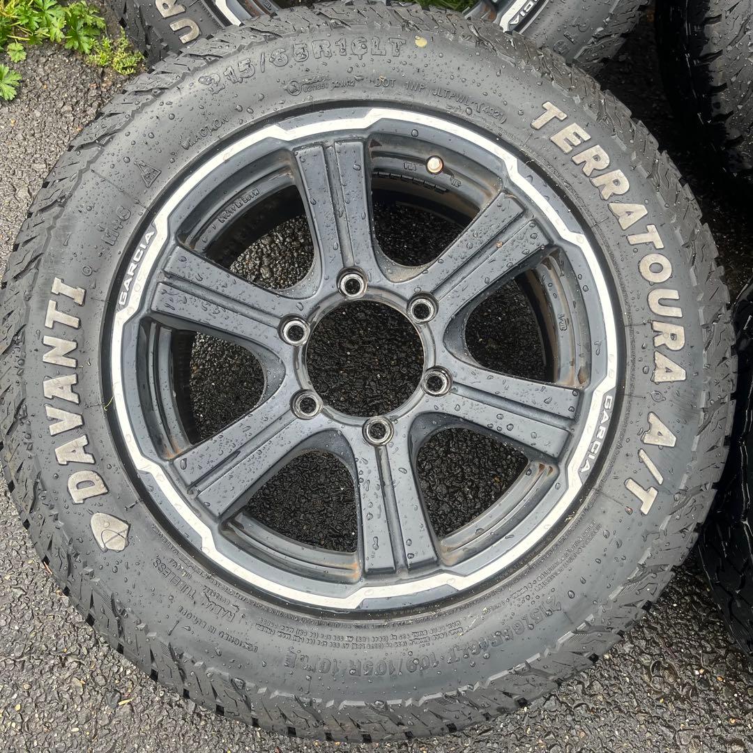 ハイエース　16インチアルミホイールレイズガルシア　4本　送料込み変更可能