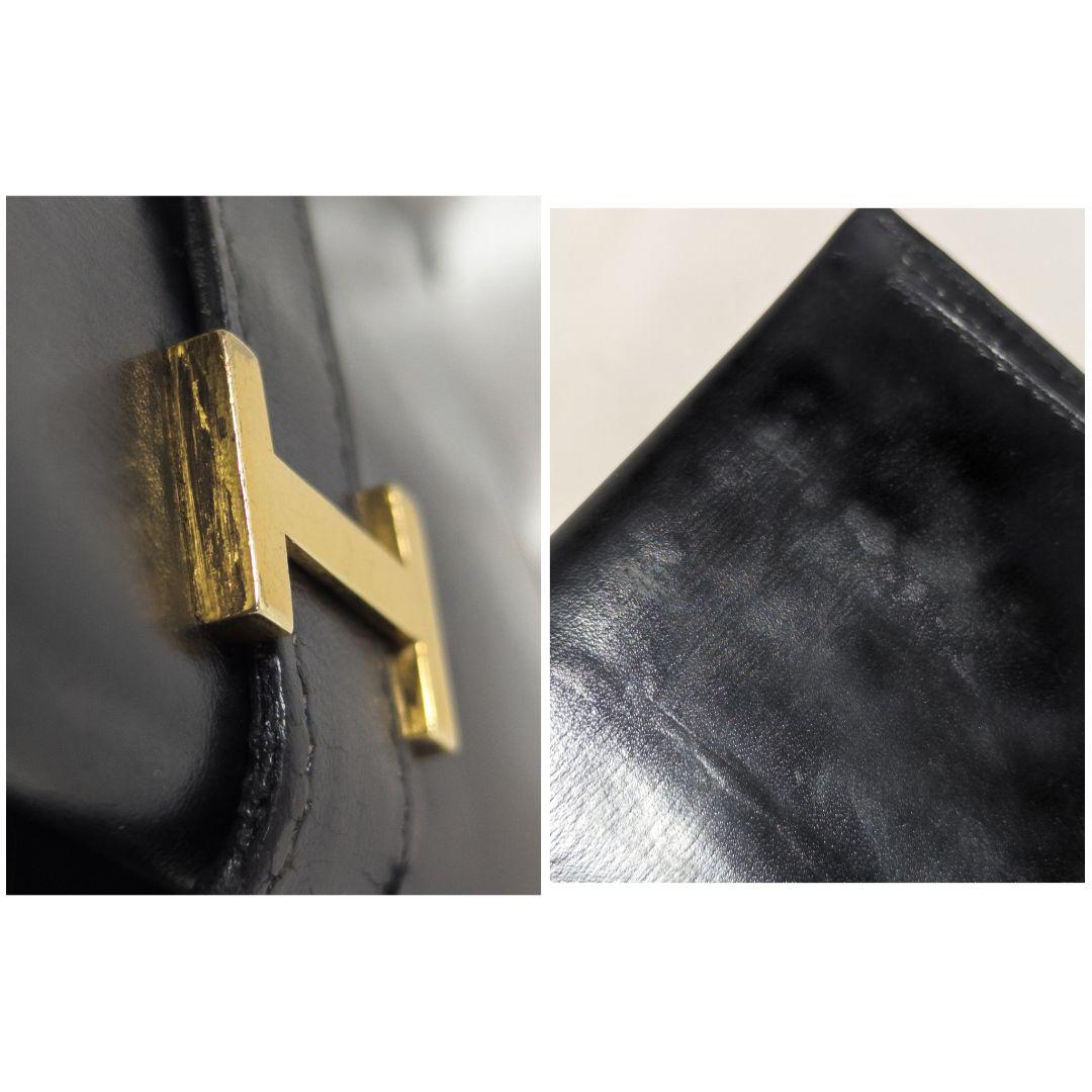 【美品】 エルメス べアン ボックスカーフ ゴールド金具 箱 保存袋付