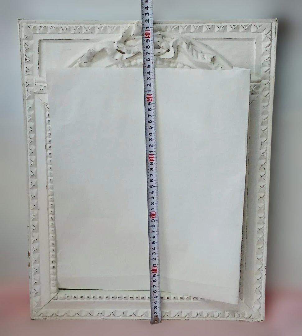 BLANC D'IVOIRE　ブランディボワール 壁掛け鏡 /ミラー41×52