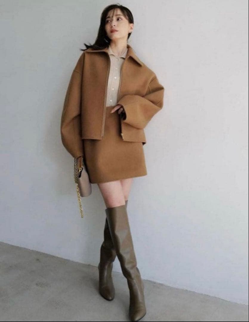 【新品】完売品　anuans　アニュアンス　ウール　ミニスカート