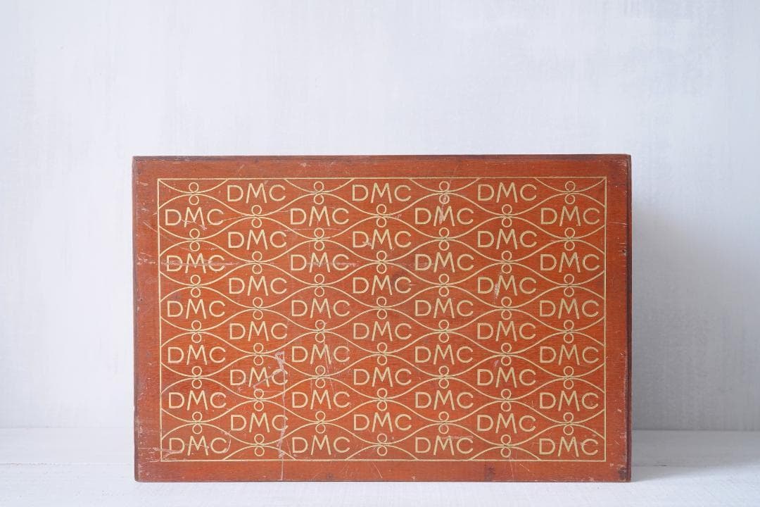 古い糸メーカーの引き出し② フランス・DMC スプールキャビネット ウッドラック