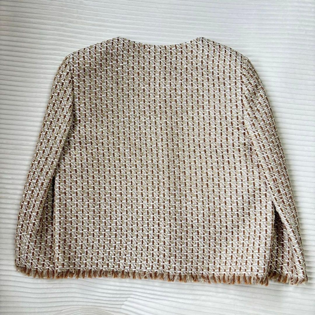 MaxMara ノーカラージャケット ツイード 入学式 卒業式 謝恩会