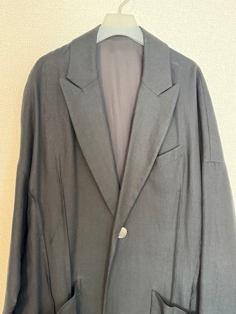 sulvam サルバム　ピークドラペル　リネンコート