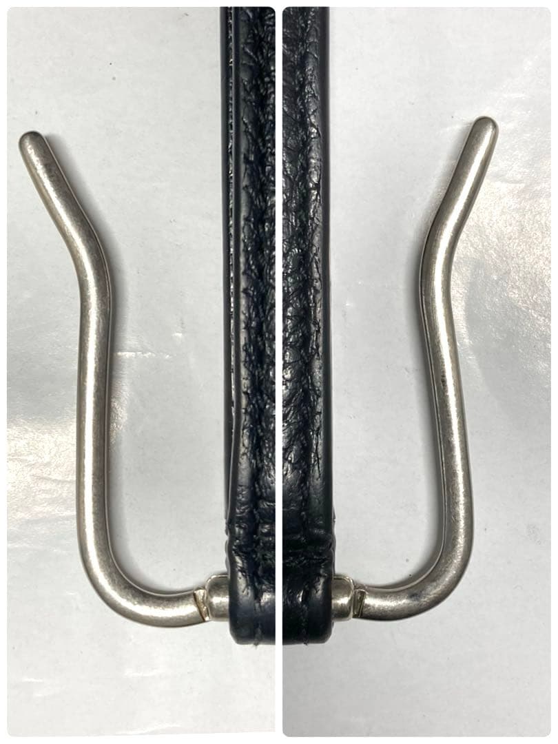 良品　グッチ　グッチロゴ　レザー　マネークリップ付き　カードケース　ブラック