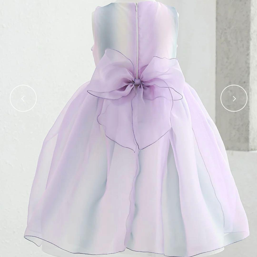 DRESCCO グラデーションパープルオーガンジードレス