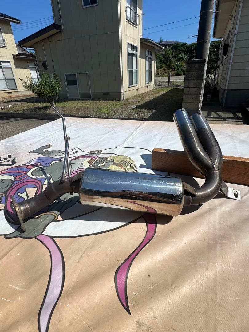 HONDAアクティ軽トラサイド出し爆音マフラー
