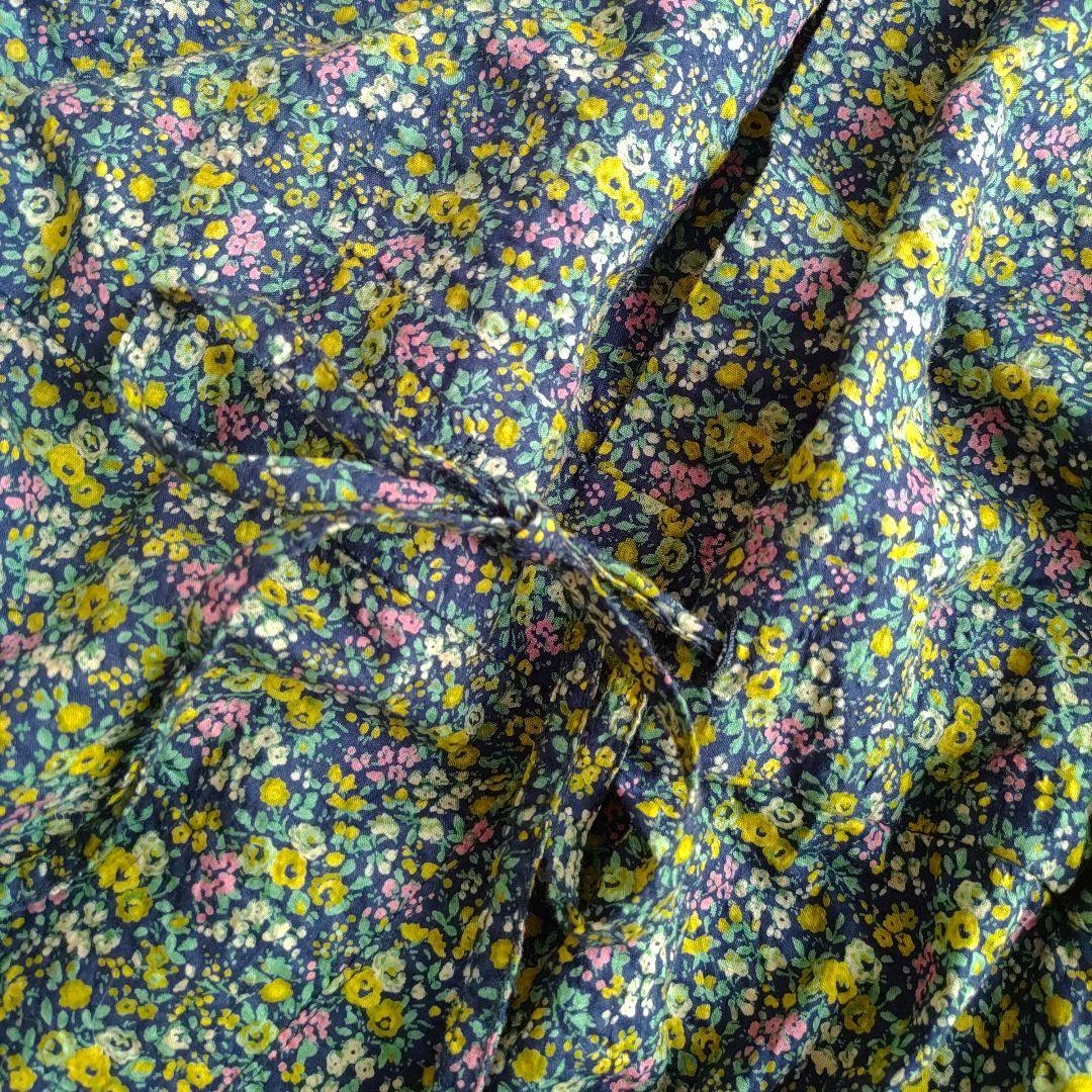 【美品】 かぐれ　リバティ　オールインワン　小花柄　オーバーオール　サロペット