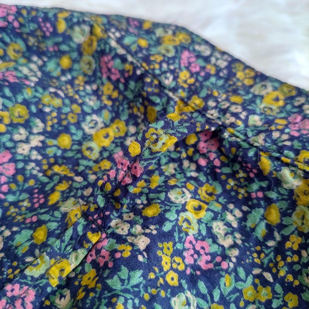 【美品】 かぐれ　リバティ　オールインワン　小花柄　オーバーオール　サロペット