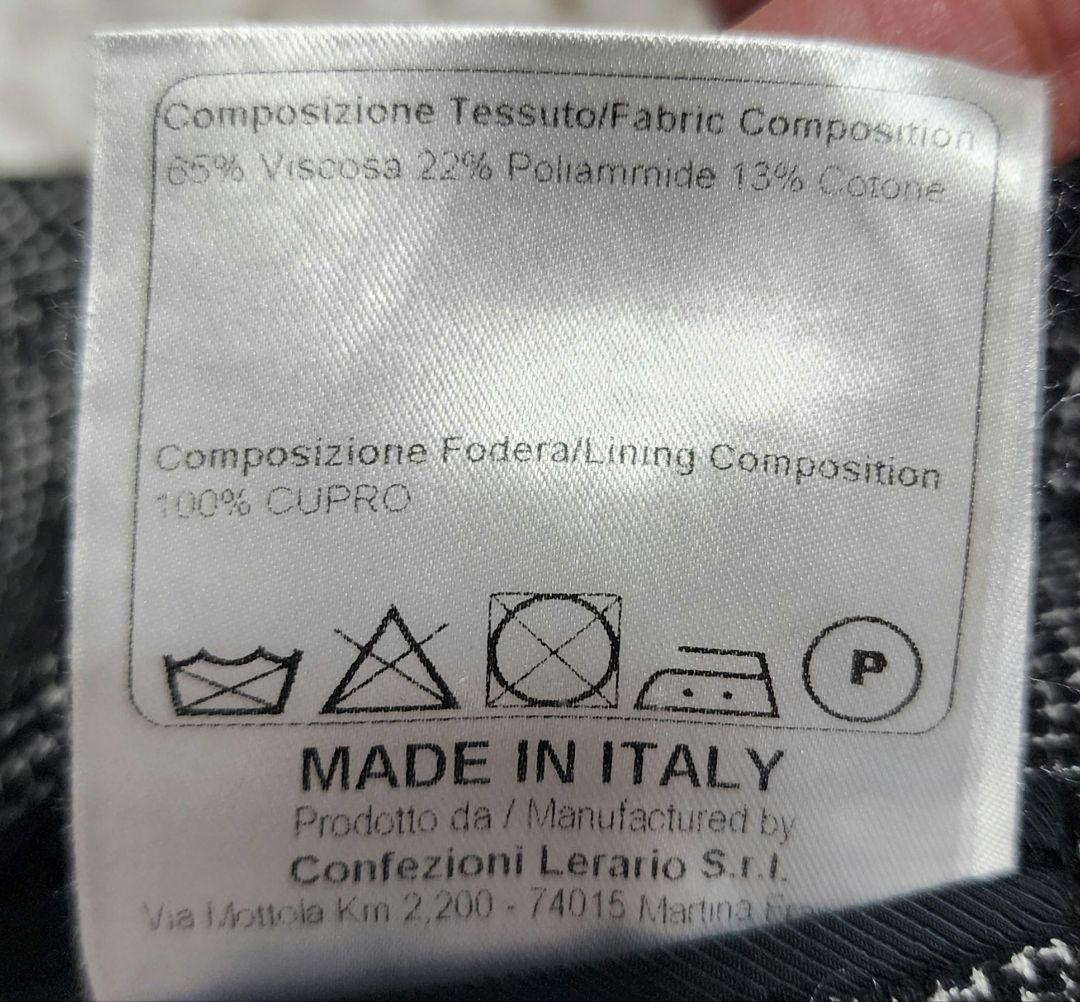 美品 タリアトーレ ピーノレラリオ メタルボタン 千鳥柄 テーラードジャケット