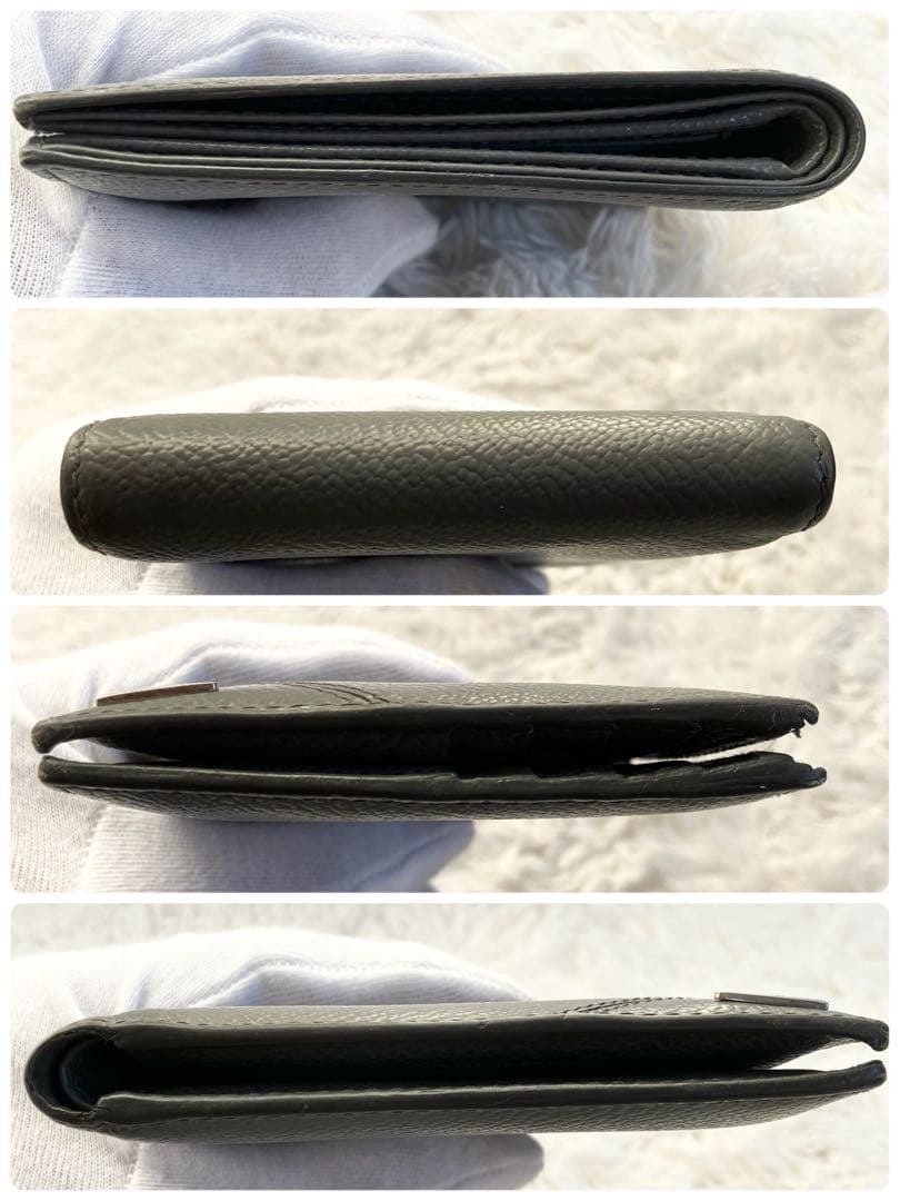 美品✨ プラダ　折り財布 2MO738 ヴィッテロダイノ レザー グレイ